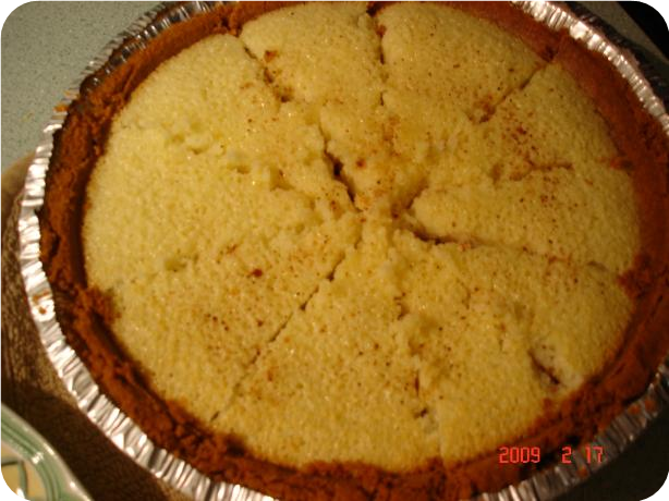 Buttermilk Pie With Gingersnap Crumb Crust