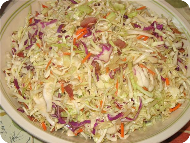 Hot Bacon - Cabbage Slaw