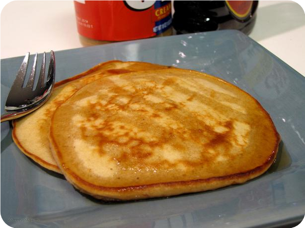 Creamy Crunchy Peanut Butter Pancakes