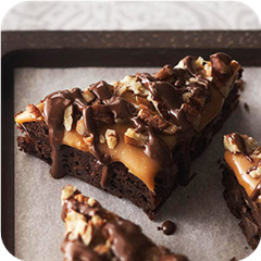 Fudge ripple turtle brownies 
