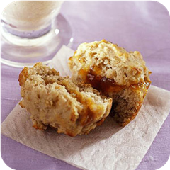 Apricot-filled muffins 