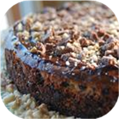 Heavenly Chipped Chocolate and Hazelnut Cheesecake
