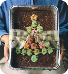 Tree-Topped Brownies