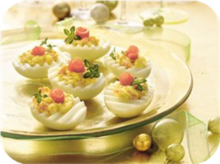 Stuffed Eggs with Smoked Salmon and Herb Cheese