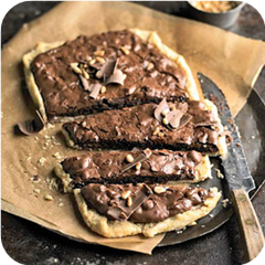 Rustic chocolate pie 