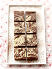 Spiced Brownies with Cream Cheese Swirl