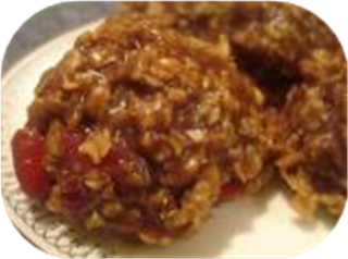 No Bake Chocolate Cover Cherry Oatmeal Cookies