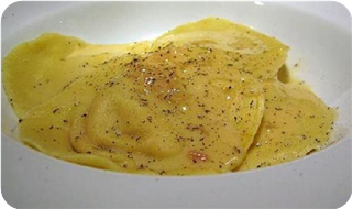 Pumpkin Sun Dried Tomato Ravioli & Beurre Blanc