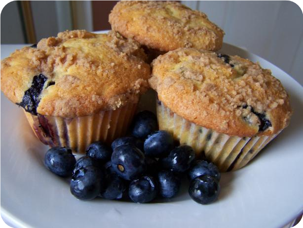 Blueberry Muffins With Streusel Topping Recipe