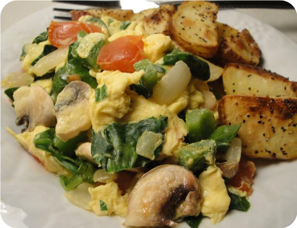 Healthy Veggie Scramble