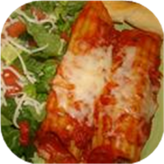 Meat Filled Manicotti