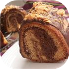 Chocolate Peanut Butter Marble Cake