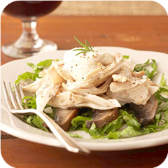 Chicken and Portobellos with Mustard Cream
