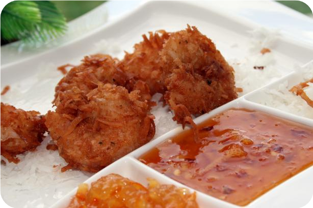 Coconut Fried Shrimp With Dipping Sauce - Bobby Deen