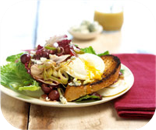 Poached egg salad 