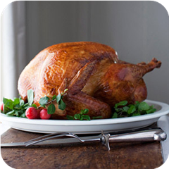 Justin roasted brined turkey 