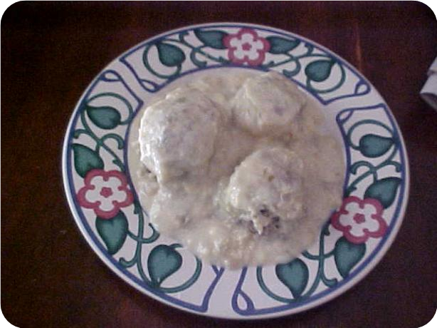 Cream Style Porcupine Balls
