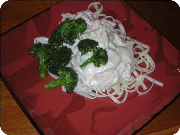 Chicken With Fettuccine Alfredo