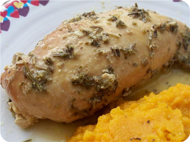 Crock Pot Garlic-Rosemary Chicken Breast
