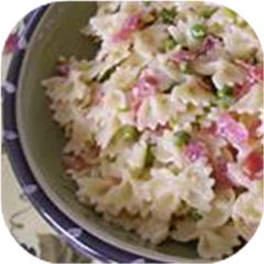 Pasta with Salami and Peas