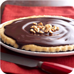 Ganache-Glazed Peanut Butter Tart 