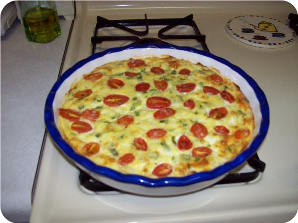 Mushroom Crust Quiche