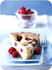 Raspberry and cream cheese cake 
