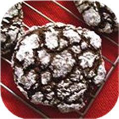 Easy Chocolate Crackled Cookies