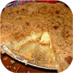 Warm Apple Buttermilk Custard Pie