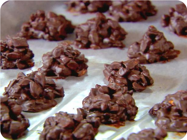 Chocolate Covered Cranberry and Almond Bunches