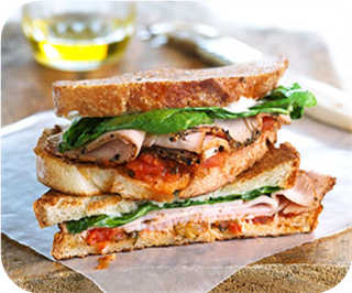 Smoked turkey panini 