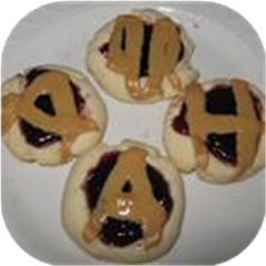 Peanut Butter and Jelly Thumbprint Shortbread Cookies