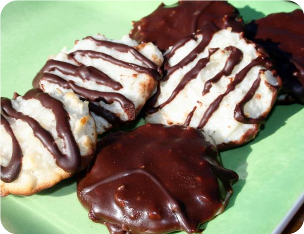 Chocolate Coated Macaroons