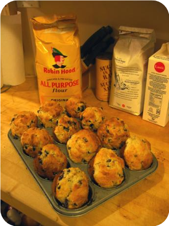 Big Blueberry-Busting Muffins
