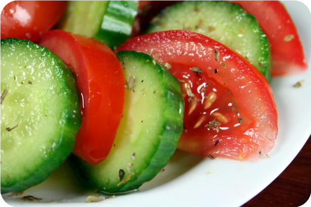 Tomato and Cucumber Salad