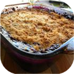 Peach and Blueberry Cobbler