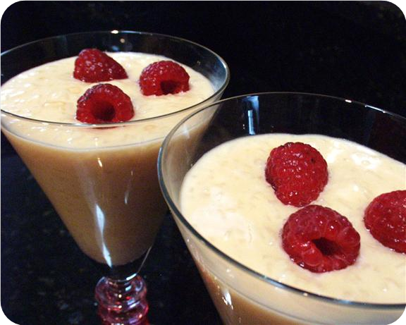 White Chocolate Jasmine Rice Pudding