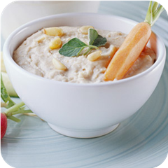 Pine nut-white bean dip 