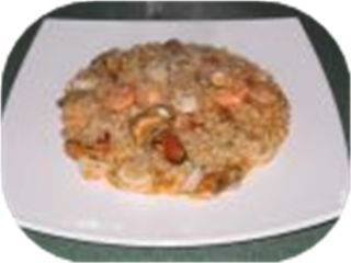Seafood risotto