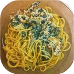 Spinach Mushroom and Ricotta Fettuccine