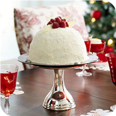 Red-and-White Christmas Cake 