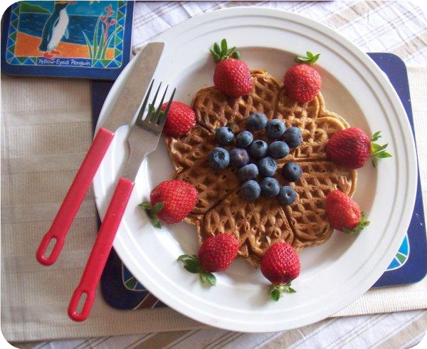 Banana Sour Cream Waffles