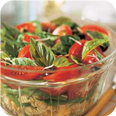 Italian Basil, Tomato, and Pasta Salad