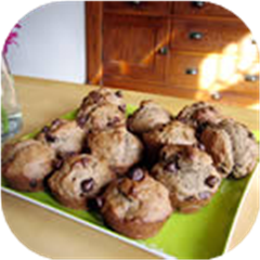 Chocolate Chip Banana Muffins