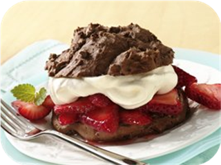 Chocolate-Strawberry Shortcakes