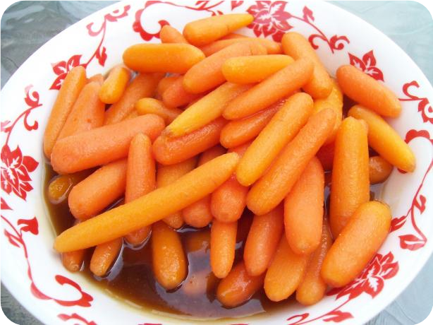 Pineapple Juice/Brown Sugar Glazed Baby Carrots