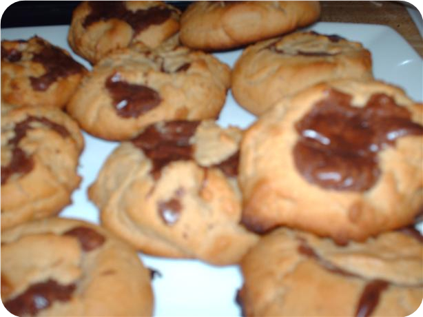 Chocolate Peanut Butter Volcano Cookies