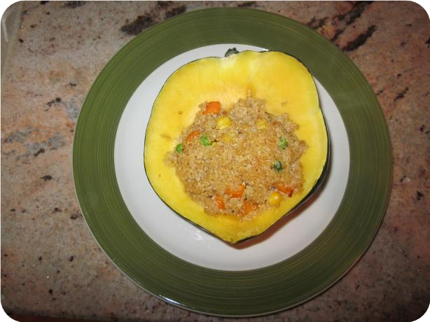 Veggie and Quinoa Stuffed Acorn Squash