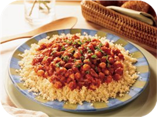 Couscous with Vegetarian Spaghetti Sauce
