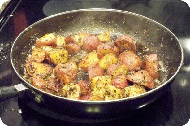 Stove-Top "roasted" Red Potatoes